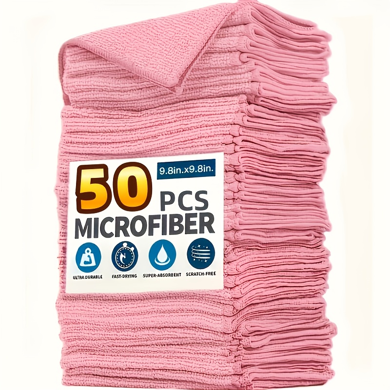 1-50Pcs Light Pink Microfiber  - đánh giá và giá Kitchen Appliances Countertop