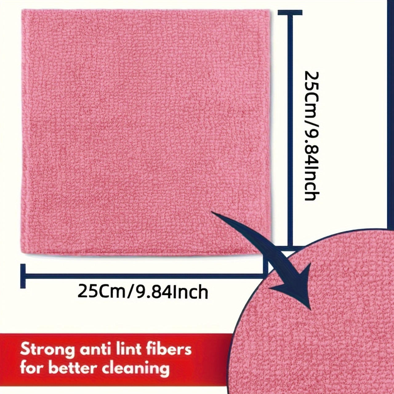 1-50Pcs Light Pink Microfiber  - đánh giá và giá Kitchen Appliances Countertop
